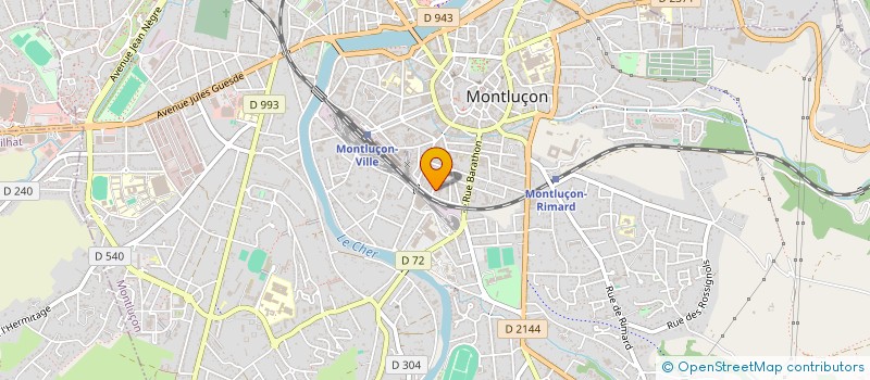 localisation de l'entreprise SCI DOMINIQUE à MONTLUCON