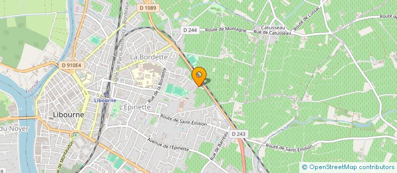 localisation de l'entreprise SCI DOMINIQUE  LIBOURNE