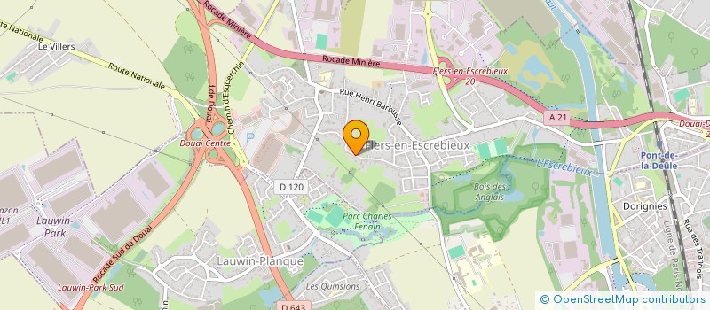 localisation de l'entreprise SCI DOMINIQUE ET PIERRE-YVES DRUMEZ  FLERS-EN-ESCREBIEUX