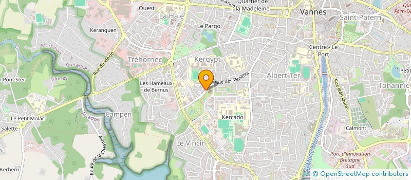 localisation de l'entreprise SCI DOMINIQUE RAMPON à VANNES