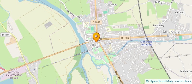 localisation de l'entreprise SCI DOMINO  MONTROND-LES-BAINS