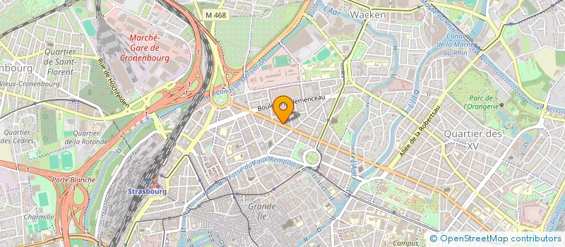 localisation de l'entreprise SCI DOMINO  STRASBOURG