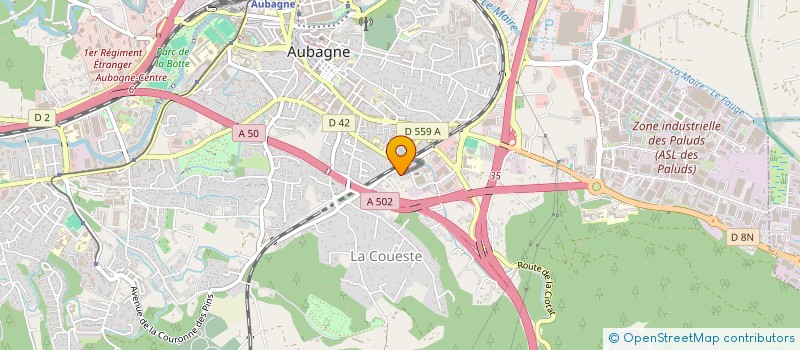localisation de l'entreprise SCI DOMINO à AUBAGNE