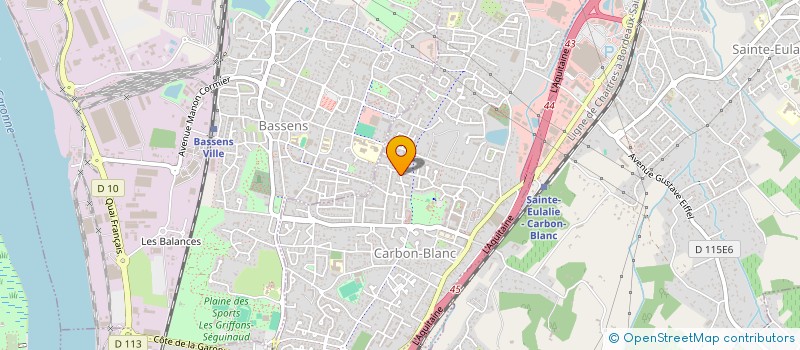 localisation de l'entreprise SCI DOMINO PERIGUEUX  CARBON-BLANC