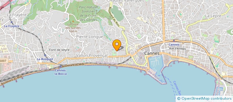localisation de l'entreprise SCI DOMISOL à CANNES