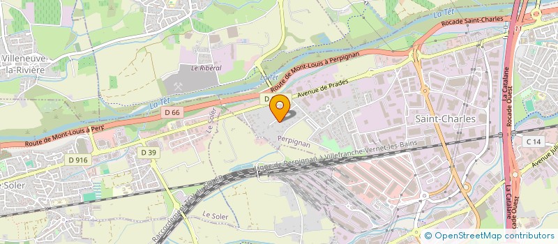 localisation de l'entreprise SCI DOMITIA  PERPIGNAN