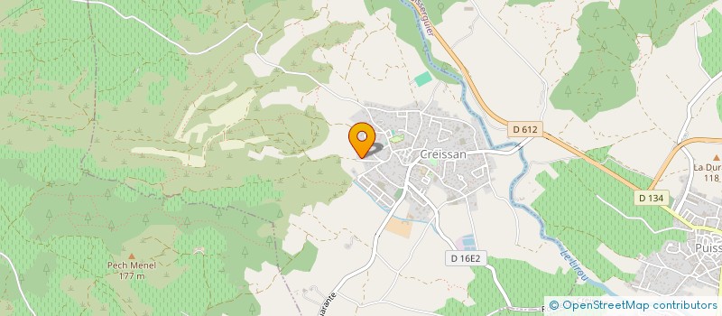 localisation de l'entreprise SCI DOMITIA ENSERUNE  CREISSAN