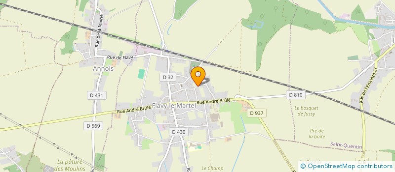 localisation de l'entreprise SCI DOMIVIVAL à FLAVY LE MARTEL