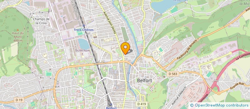 localisation de l'entreprise SCI DOMIXA à BELFORT