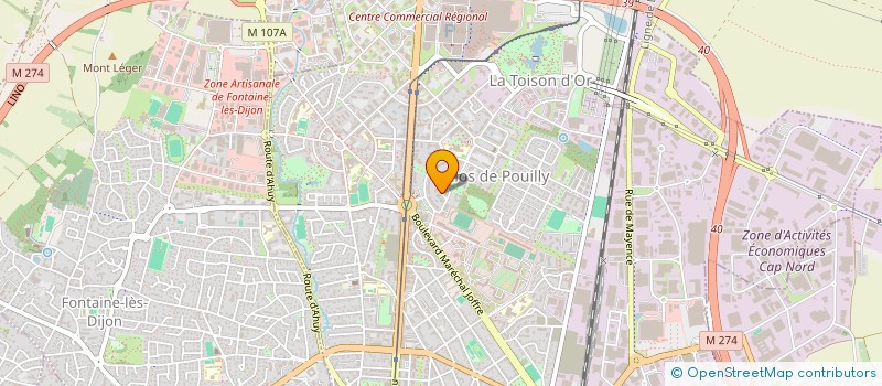 localisation de l'entreprise SCI DOMOIS à DIJON