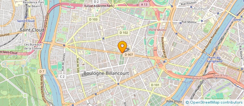 localisation de l'entreprise SCI DOMONT POIRIERS à BOULOGNE-BILLANCOURT