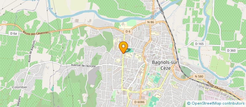 localisation de l'entreprise SCI DOMUS  BAGNOLS-SUR-CEZE