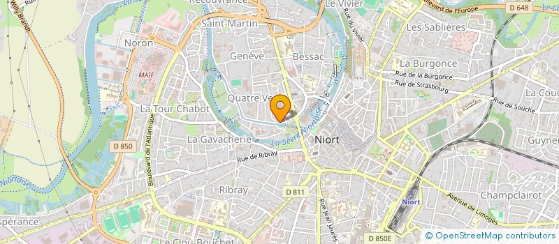 localisation de l'entreprise SCI DOMUS à NIORT