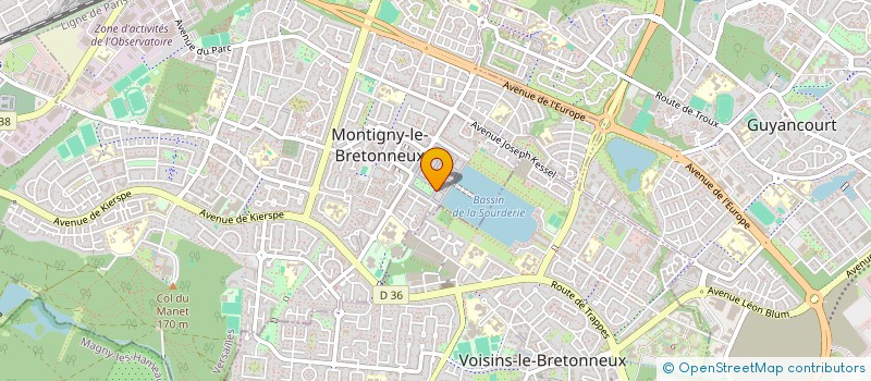 localisation de l'entreprise SCI DOMUS  MONTIGNY-LE-BRETONNEUX