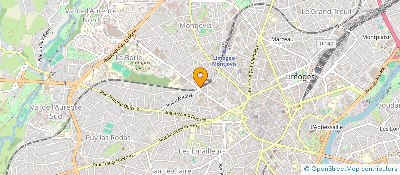localisation de l'entreprise SCI DOMUS à LIMOGES