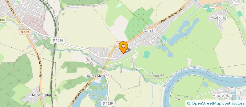 localisation de l'entreprise SCI DOMUS F.  THIONVILLE