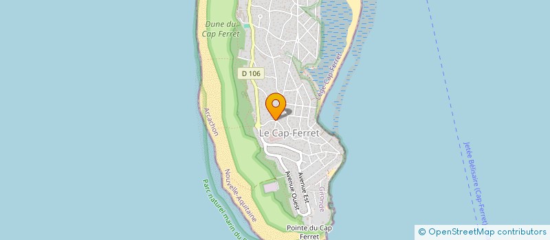 localisation de l'entreprise SCI DOMUS FERIAE à LEGE-CAP-FERRET