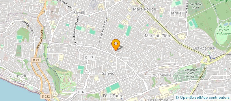 localisation de l'entreprise SCI DOMVALE  LE HAVRE