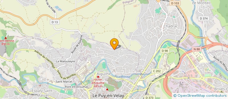 localisation de l'entreprise SCI DOMYMO à AIGUILHE