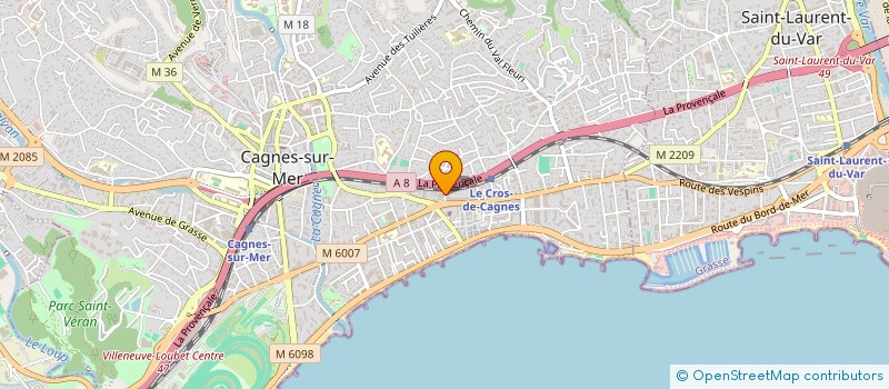 localisation de l'entreprise SCI DON DIEGO à CAGNES-SUR-MER