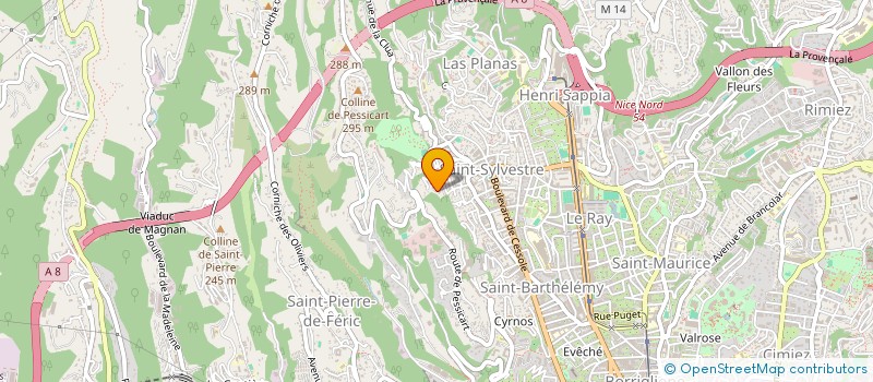 localisation de l'entreprise SCI DON VINCENZO à NICE