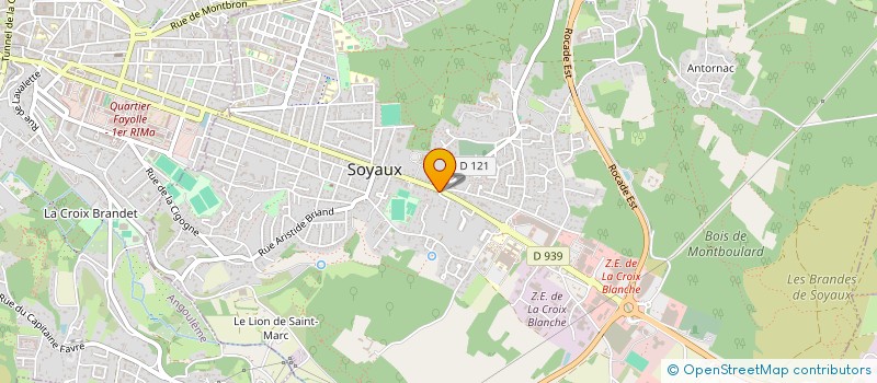 localisation de l'entreprise SCI DONACASA  SOYAUX