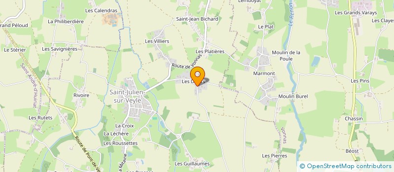 localisation de l'entreprise SCI DONALIE  SAINT-JULIEN-SUR-VEYLE