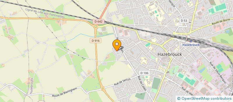 localisation de l'entreprise SCI DONAT  HAZEBROUCK