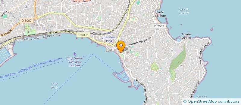 localisation de l'entreprise SCI DONATA à ANTIBES
