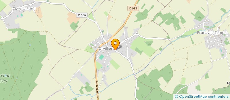 localisation de l'entreprise SCI DONATA D'UVA  ORVILLIERS