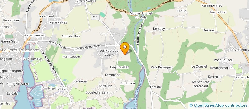 localisation de l'entreprise SCI DONATIEN BUAT  LA FORET-FOUESNANT