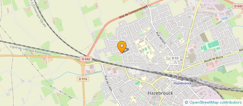 localisation de l'entreprise SCI DONCKELE  HAZEBROUCK