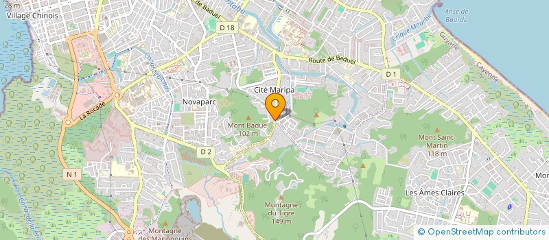 localisation de l'entreprise SCI DONDO SERVICES PLUS  CAYENNE