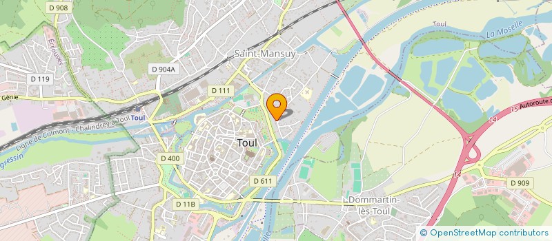 localisation de l'entreprise SCI DONERTAS  TOUL