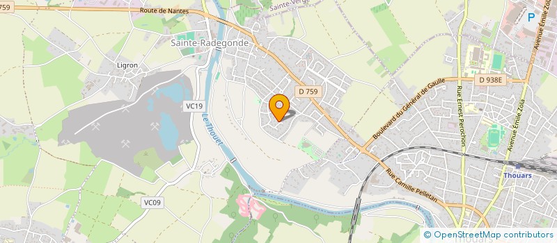 localisation de l'entreprise SCI DONET-MAT  THOUARS