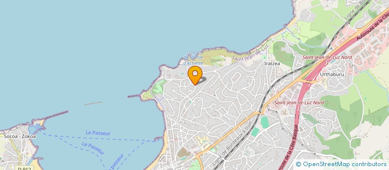 localisation de l'entreprise SCI DONIBANE HOHITZUN  SAINT-JEAN-DE-LUZ