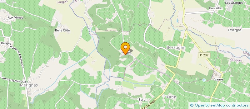 localisation de l'entreprise SCI DONJON DE BRUGNAC à BOSSUGAN