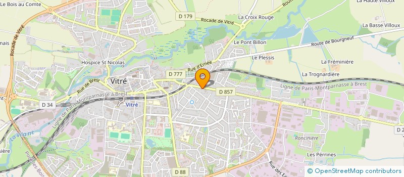 localisation de l'entreprise SCI DONNA B  VITRE