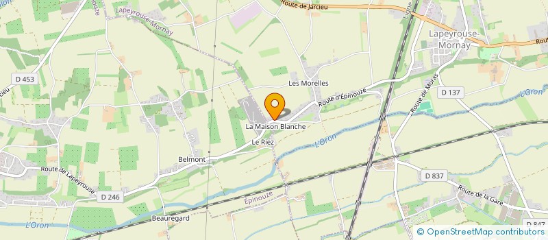 localisation de l'entreprise SCI DONNET  LAPEYROUSE-MORNAY