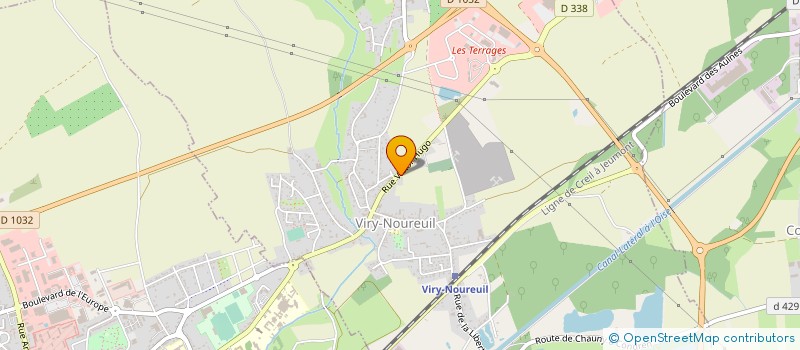 localisation de l'entreprise SCI DONOIT  VIRY-NOUREUIL