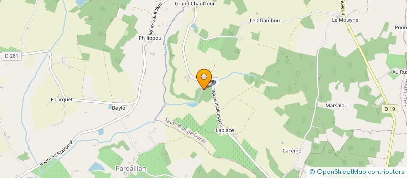 localisation de l'entreprise SCI DONON DE MONLOUIS  LEVIGNAC-DE-GUYENNE