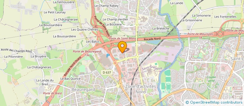 localisation de l'entreprise SCI DONSTATS  SAINT-GREGOIRE