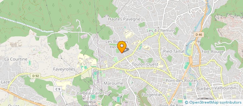 localisation de l'entreprise SCI DONVAL  TOULON