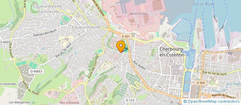 localisation de l'entreprise SCI DONVILLETIO à CHERBOURG-EN-COTENTIN