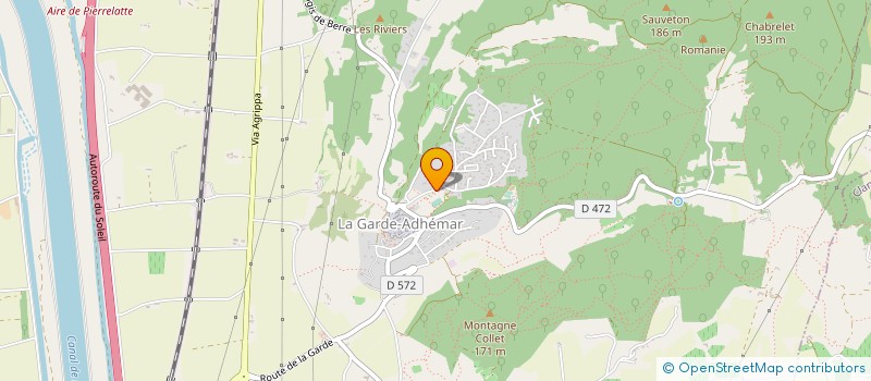 localisation de l'entreprise SCI DONZEROISE à PIERRELATTE