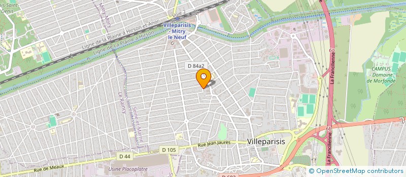 localisation de l'entreprise SCI DOOD  VILLEPARISIS