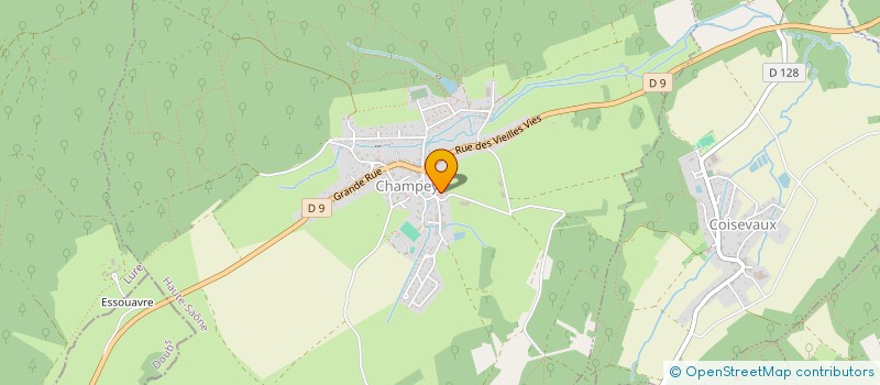 localisation de l'entreprise SCI DOPA  CHAMPEY