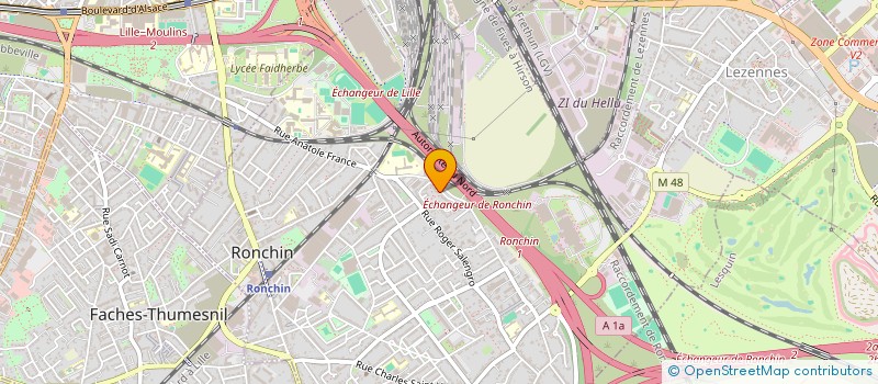 localisation de l'entreprise SCI DOPAS  RONCHIN