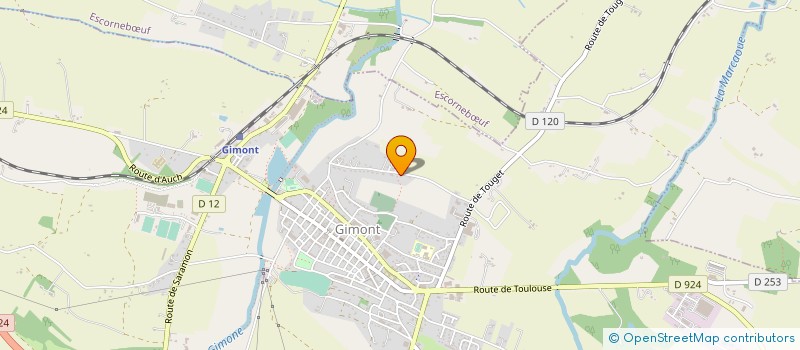 localisation de l'entreprise SCI DOPI  GIMONT