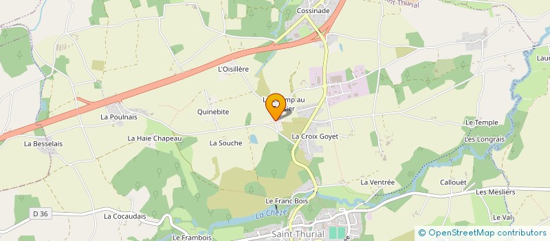 localisation de l'entreprise SCI DOPI  SAINT-THURIAL